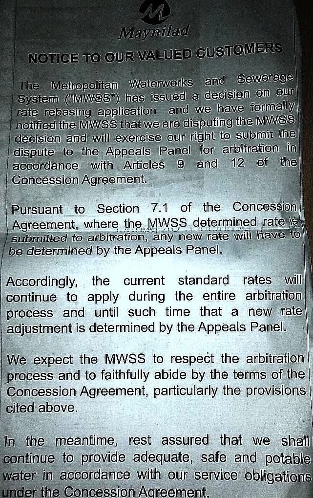 maynilad paid ad - 16 sep